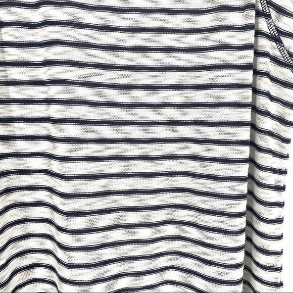 Gibson Latimer Striped Knit Sleeveless Top, Navy Off White, Size M - Picture 5 of 6